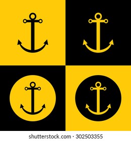 Icon of Anchor For Mobile & Web. Eps-10.