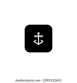 icon anchor modern, simple, abstract