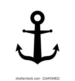 Icon of anchor vector flat design
