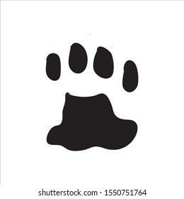 icon Animal footprints vector background