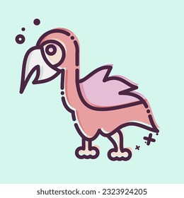 Icon Animal. related to Prehistoric symbol. MBE style. simple design editable. simple illustration