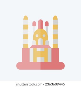 Icon Ankara. related to Capital symbol. flat style. simple design editable. simple illustration
