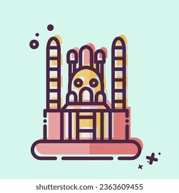 Icon Ankara. related to Capital symbol. MBE style. simple design editable. simple illustration