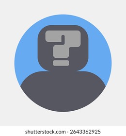 Icon anonymity. Crypto currency elements. Icon in flat style.