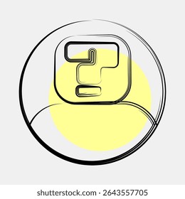 Icon anonymity. Crypto currency elements. Icon in color spot style.