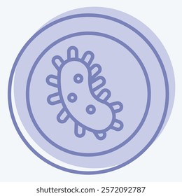 Icon Anti Bacterial. related to Fabric symbol. two tone style. simple design editable