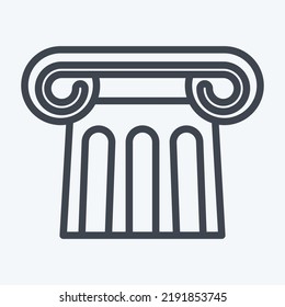 Icon Antiquity. suitable for education symbol. line style. simple design editable. design template vector. simple illustration