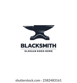 Icon anvil for blacksmith. Symbol blacksmith logo. Sign silhouette anvil. Heavy industry. Suitable for your design need, logo, illustration, animation, etc.