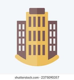 Icon Apartments. related to Icon Building symbol. flat style. simple design editable. simple illustration