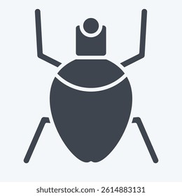 Icon Aphids. related to Insects symbol. glyph style. design editable