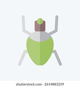 Icon Aphids. related to Insects symbol. flat style. design editable