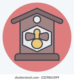 Icon Apiary. related to Agriculture symbol. color mate style. simple design editable. simple illustration