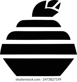 An icon of an apple with a bite taken out of it.