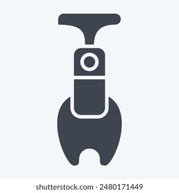 Symbol Apple Corer. bezieht sich auf Küchenwerkzeugsymbol. Glyphenstil. einfache Designabbildung
