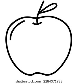 Icon Apple Simple Vector Minimalist