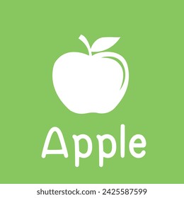 icono ilustración vectorial de manzana para diseñador.