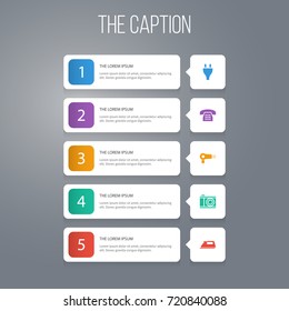 Icon Appliance Set Of Call, Snapshot, Cord And Other Vector Objects. Also Includes Cable, Smooth, Lens Elements.