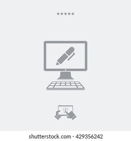 Icon of application for handwriting