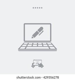 Icon of application for handwriting