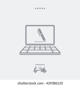 Icon of application for handwriting
