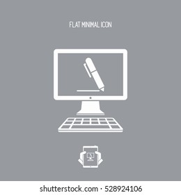 Icon of application for handwriting