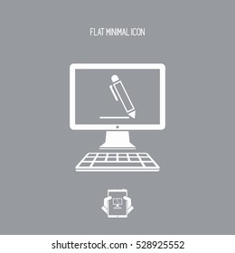 Icon of application for handwriting
