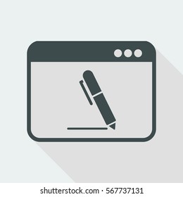 Icon of application for handwriting