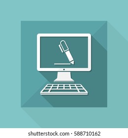 Icon of application for handwriting