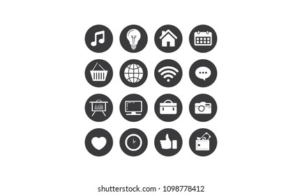 icon for application and web vector logo