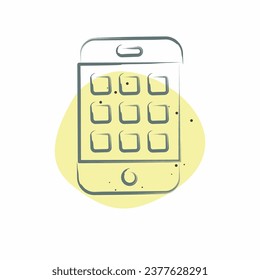 Icon Applications. related to Communication symbol. Color Spot Style. simple design editable. simple illustration