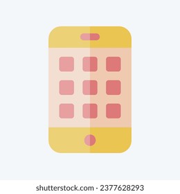Icon Applications. related to Communication symbol. flat style. simple design editable. simple illustration