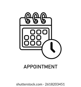 Icon a appointment, isolated against a clean background.