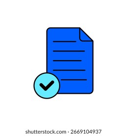 Icon a approval, isolated against a clean background.