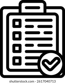 an icon with an approve theme that is commonly used in the world of work or offices