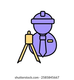 Icon a architect, isolated against a clean background.