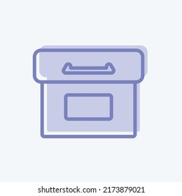 Icon Archive. suitable for Web Interface symbol. two tone style. simple design editable. design template vector. simple symbol illustration