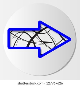 icon with arrow