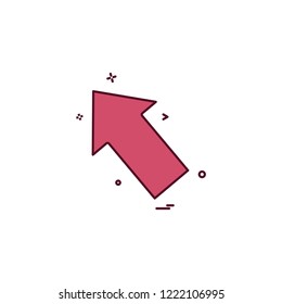 icon arrow left vector design