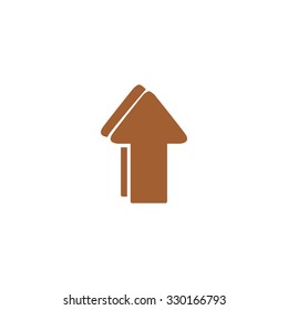 Icon arrow pointing upwards.