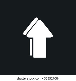 Icon arrow pointing upwards.