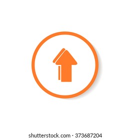Icon arrow pointing upwards.