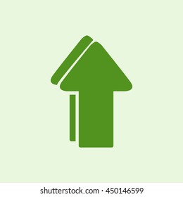Icon arrow pointing upwards.