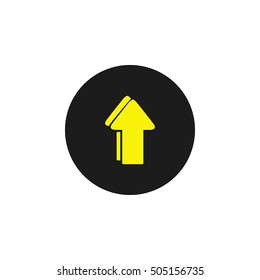 Icon arrow pointing upwards.