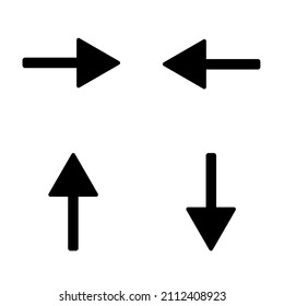 Icon Arrow : Right. Left. Up. Down. For Icon Application. SignSymbol. Directional.