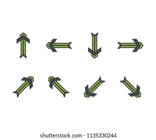 Icon arrow symbol abstract triangle, letter a, airplane sign aircraft, mountain