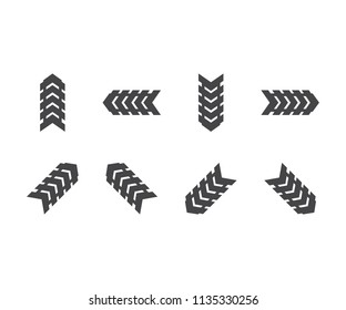 Icon arrow symbol abstract triangle, letter a, airplane sign aircraft, mountain