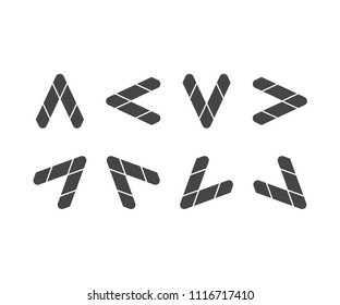 Icon arrow symbol sign, web mobile