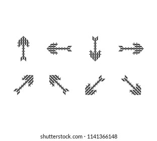 Icon arrow symbol triangle abstract, letter a, plane aircraft, mountain