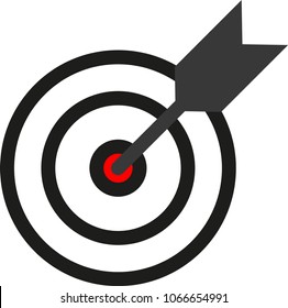 Icon Arrow at the target - Vector
