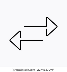 icon arrow vector design illustration line art